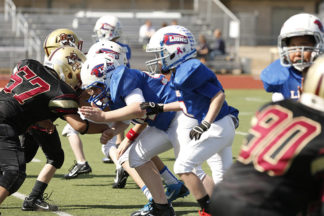 A youth football game