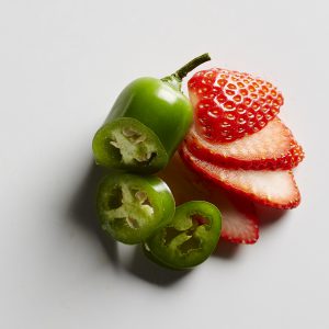 Jalepino and strawberry