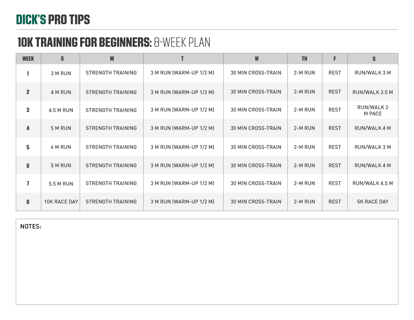 10K Training Plans For All Runners ProTips By DICK s Sporting Goods