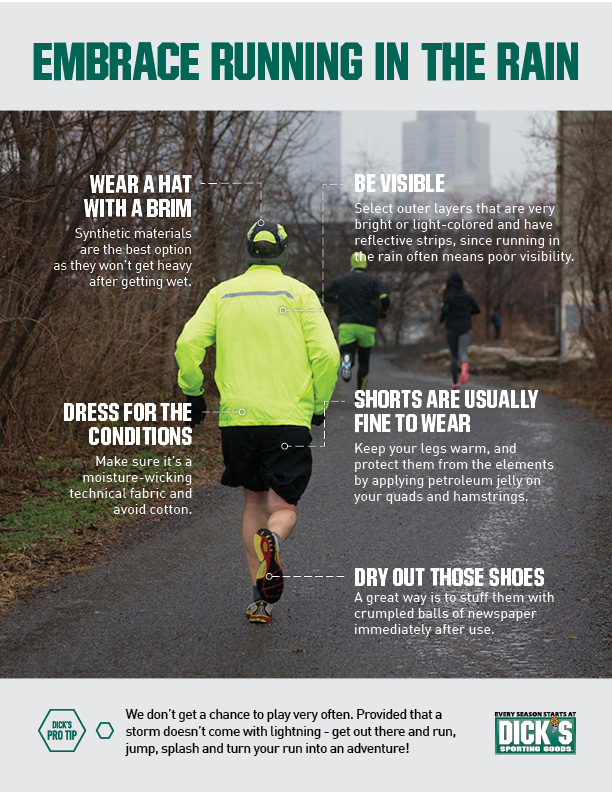 Tips For Running In The Rain Pro Tips By Dick S Sporting Goods