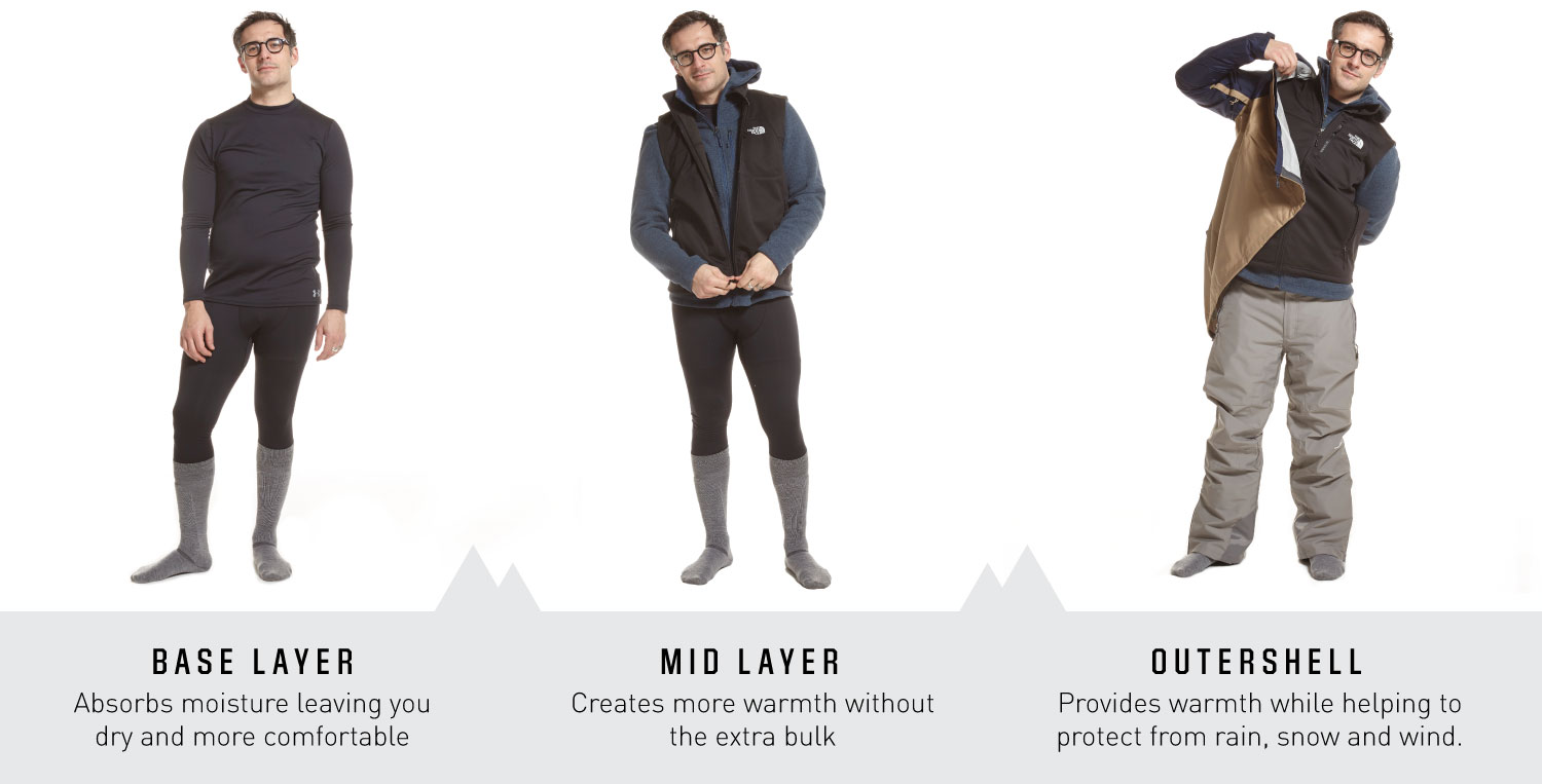 layering clothes for cold weather