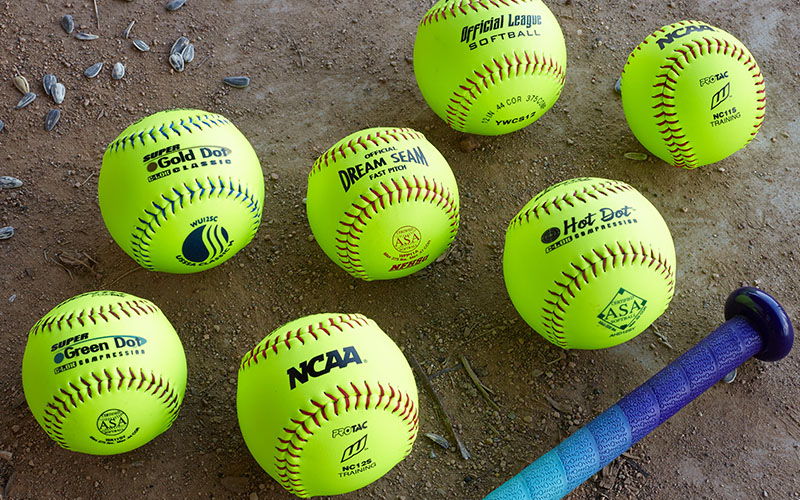 Pitching GKK Softballs 4 Pack Sports Practice Softballs 12 Inch Slow Pitch Official Size and Weight Softball Unmarked Autograph Softball Training Ball for Games Fielding Soft Toss Batting Hitting 