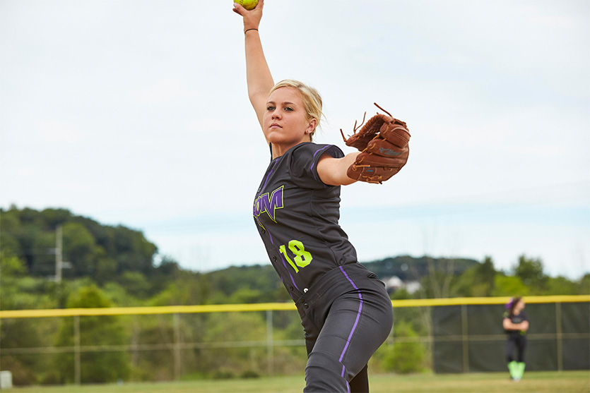 softball pitching glove