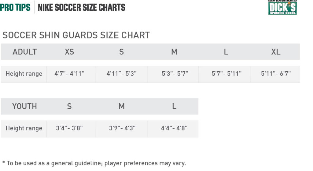 nike size guide mens pants