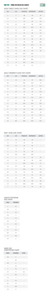puma australia size chart