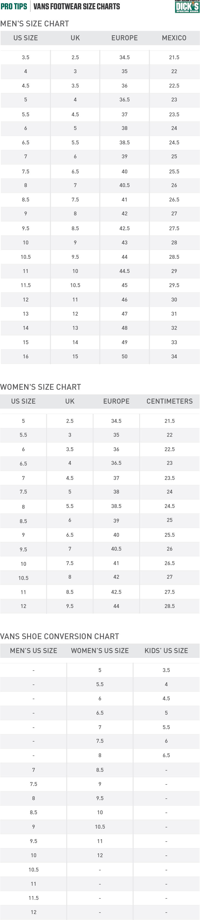 Incite Character Sea Anemone Vans Clothing Size Chart Theft Dynamic 