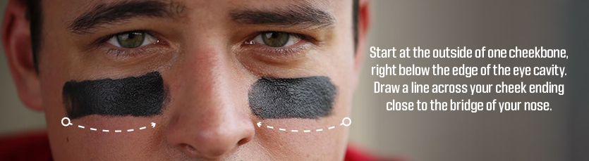 how to apply eye black 