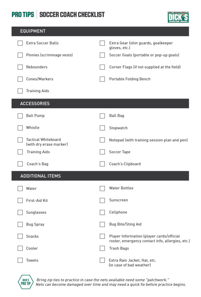 The Soccer Coach's Checklist | PRO TIPS by DICK'S Sporting Goods