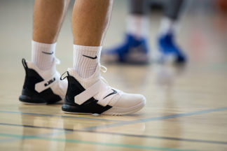 LEBRON SOLDIER XII on a basketball court