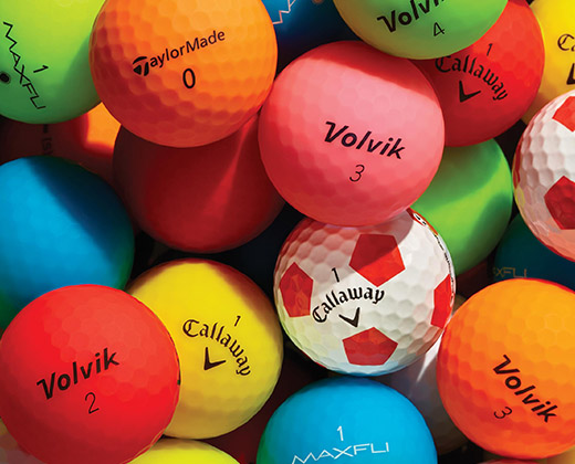High-Visibility Golf Balls
