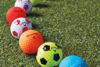 colored golf balls, high vis golf balls