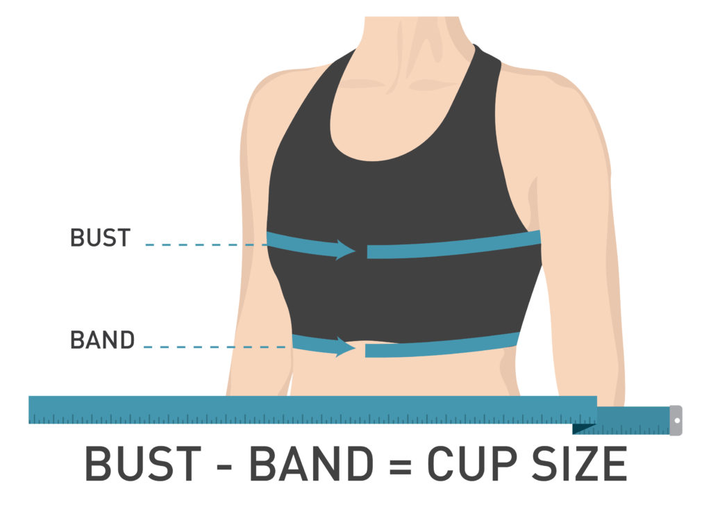 workout bra size