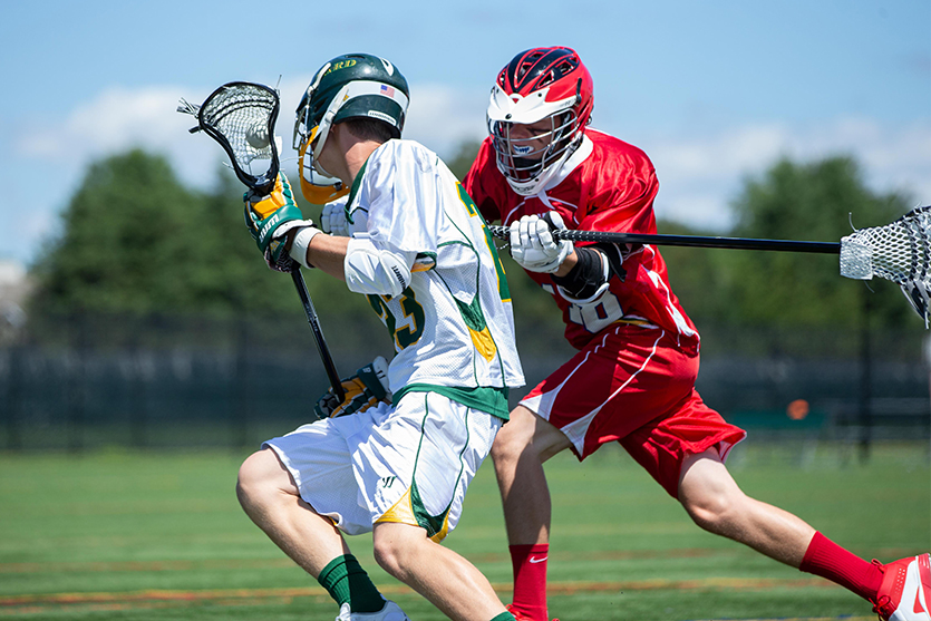 Men's Lacrosse Defense: Cross Check Hold Tips