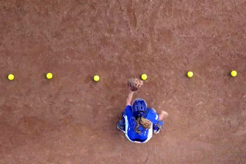 Softball Catcher Drills SixBall Blocking Drill PRO TIPS by DICK'S