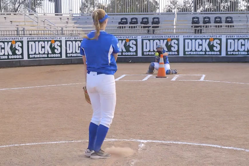 Softball Pitcher Drills Cone Over Plate Drill Pro Tips By Dick S Sporting Goods