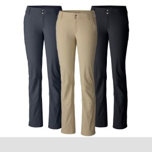 Columbia Women's Saturday Trail Roll-Up Pants Combine performance and comfort this holiday season with the Columbia Women’s Saturday Trail Roll-Up Pants. Omni-Shield and Omni-Shade technologies work seamlessly to keep your adventurer protected from bugs and harmful rays. Articulated knees and gusset detail also help ensure they can move comfortably throughout their adventures. Your hiker can even switch up their outdoor look by rolling these hiking pants up into fashionable capris. Give the gift of style this year with the Columbia Women’s Saturday Trail Roll-Up Pants. Shop the Columbia Women’s Saturday Trail Roll-Up Pants