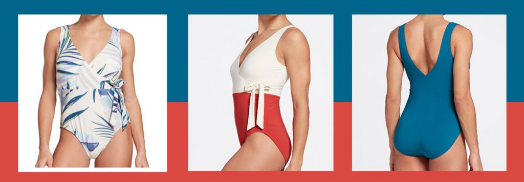 CALIA by Carrie Underwood Women's Wrap Tie One Piece Swimsuit