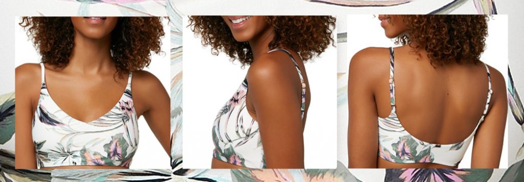 O'NEILL Women's Trestles Aloha Floral Bikini Top